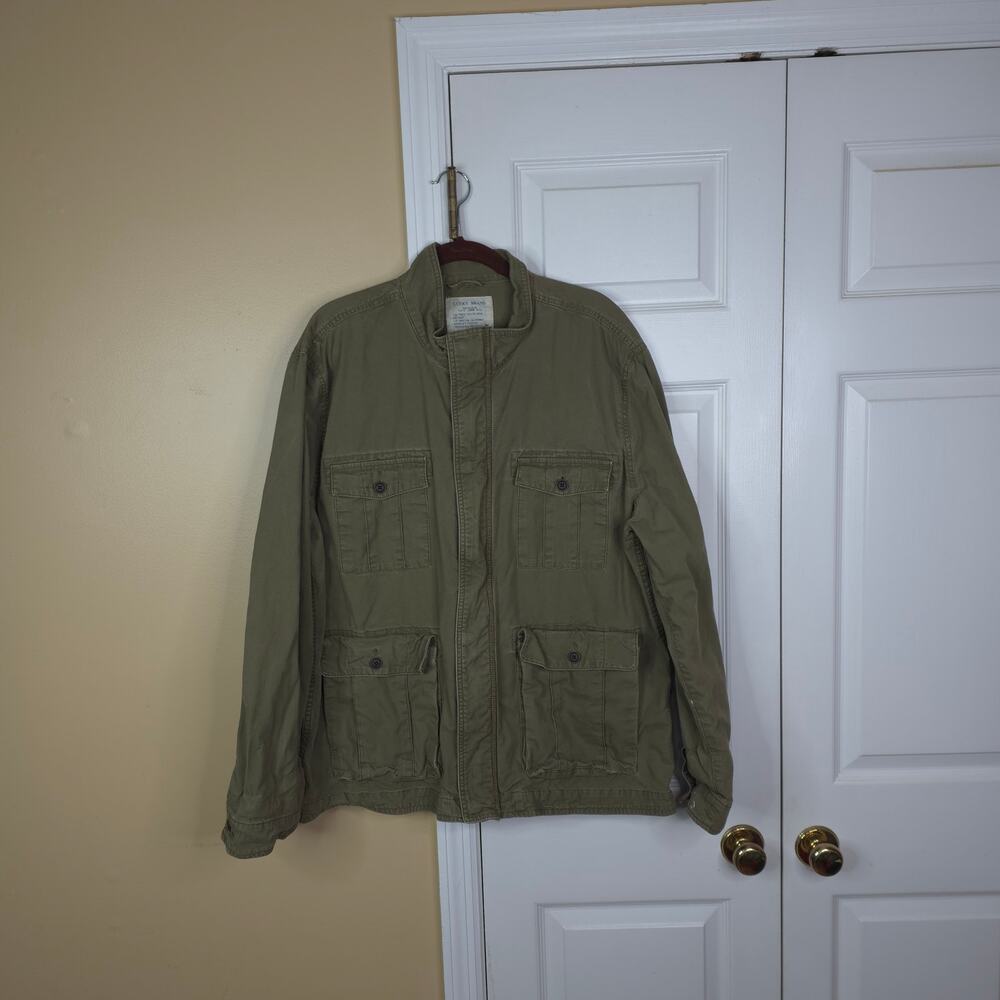 Lucky Brand Field Jacket in Olive Green Size XXL